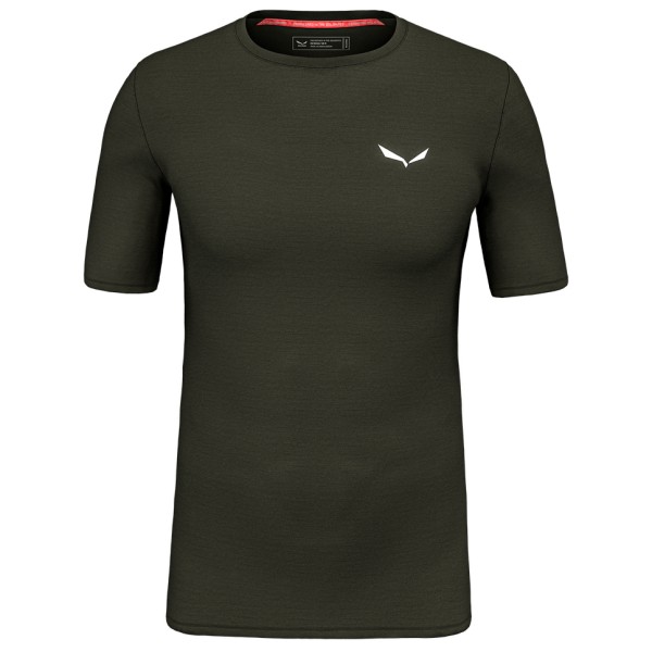 Salewa – Cristallo Warm AMR Tee – Merino-ondergoed maat , Olijfgroen
