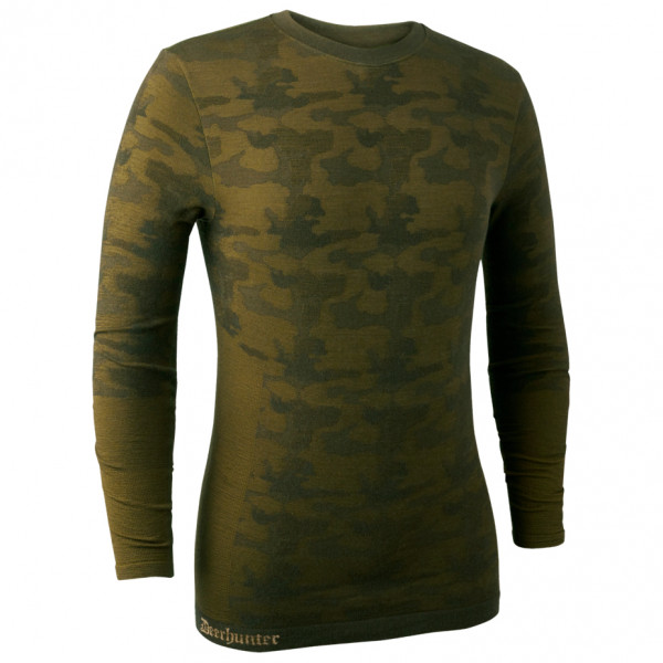 Image of Deerhunter - Camou Wool Underwear Shirt - Merinounterwäsche Gr L/XL oliv bei Bergfreunde.ch - der Outdoor Shop