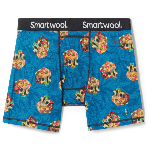 Smartwool - Merino Print Boxer Brief Boxed - Merinounterwäsche Gr L;M;S;XL;XXL blau;oliv;schwarz