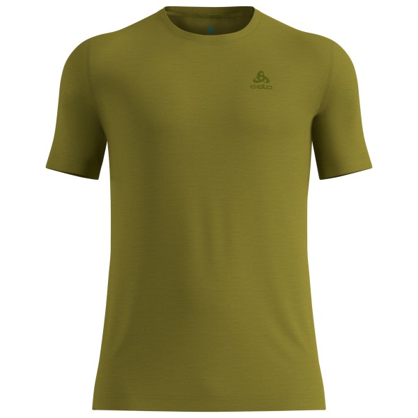 Odlo Merino 160 Baselayer Crew Neck S/S Merinounterwäsche Herren (Gr M |oliv)
