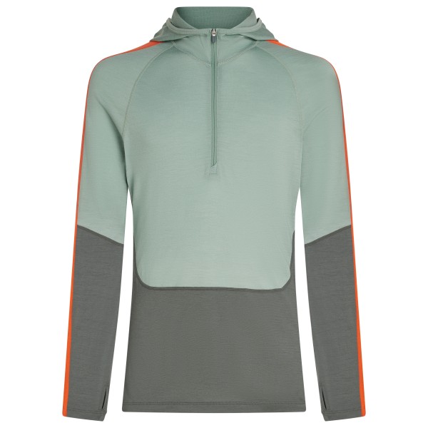 Image of Icebreaker - Merino 200 Sonebula L/S Half Zip Hood - Merinounterwäsche Gr S grau