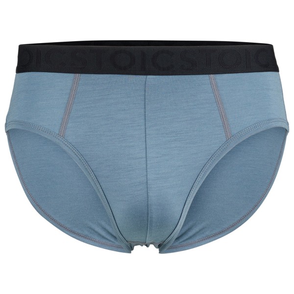 Stoic Merino150 AlsenSt. Brief Merinounterwäsche Herren Alltag (Gr 4XL |grau/türkis)