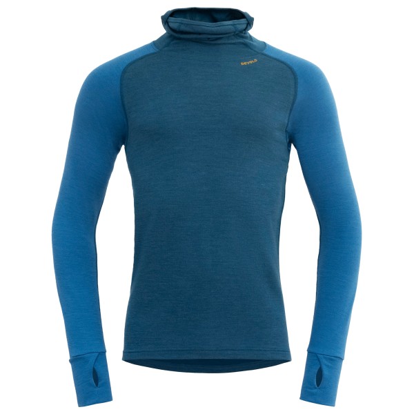 Image of Devold - Expedition Merino Silk Hoodie - Merinounterwäsche Gr XL blau