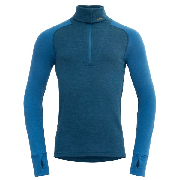 Image of Devold - Expedition Merino Silk Zip - Merinounterwäsche Gr L blau
