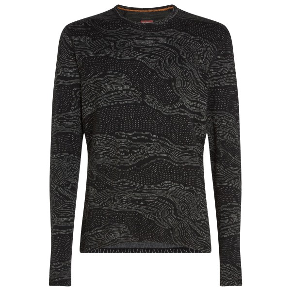 Image of Icebreaker - Merino 260 Vertex L/S Crewe Snow Guide - Merinounterwäsche Gr M;S;XL;XXL schwarz