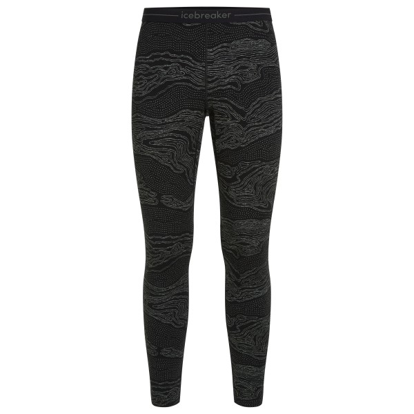 Image of Icebreaker - Merino 260 Vertex Leggings Snow Guide - Merinounterwäsche Gr M schwarz