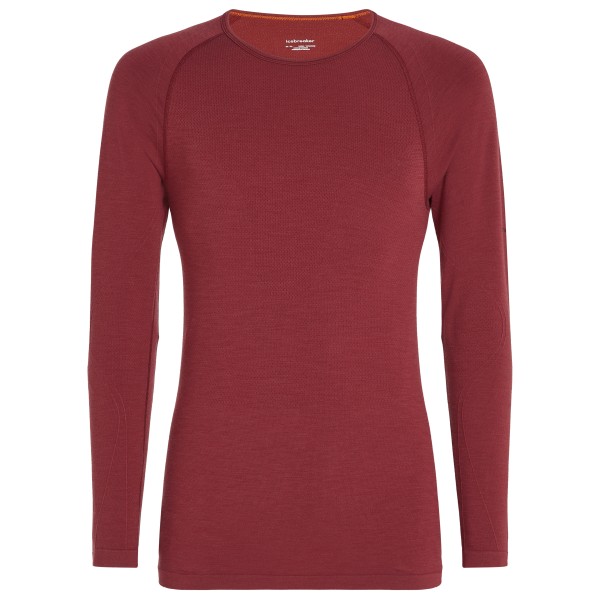 Image of Icebreaker - Merino 260 Zoneknit Seamless L/S Crewe - Merinounterwäsche Gr L rot