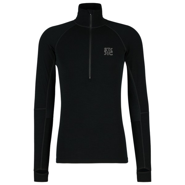 Stoic - MerinoMesh150 SadjemSt. L/S Half Zip - Merinounterwäsche Gr L schwarz