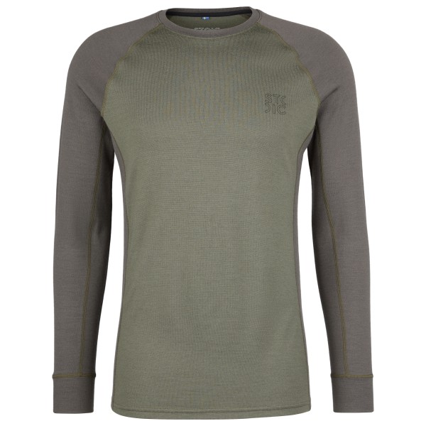 Stoic – Merino240 BengtSt. L/S – Merino-ondergoed maat , /olijfgroen Grijs