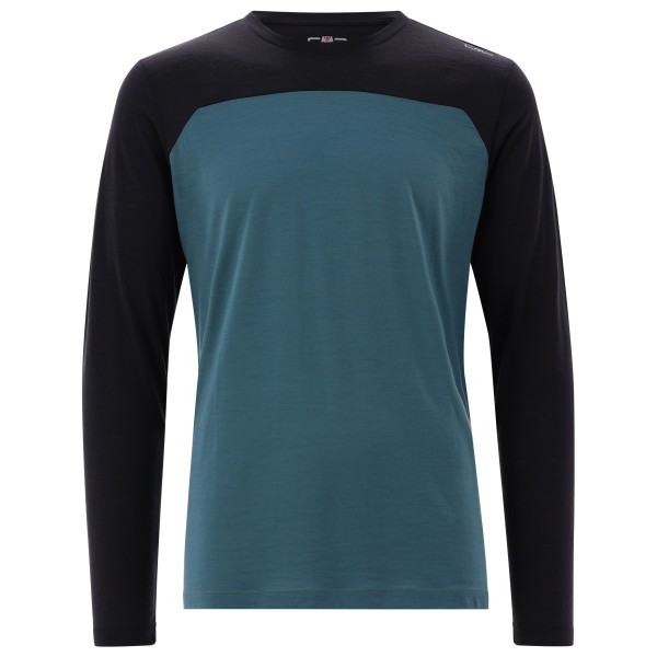 Merinounterwäsche CMP Kildar T-Shirt Herren (Gr 54 |blau/schwarz)