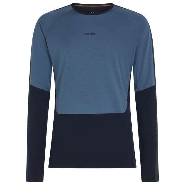 Icebreaker - Merino 200 Oasis+ L/S Crewe - Merinounterwäsche Gr L blau