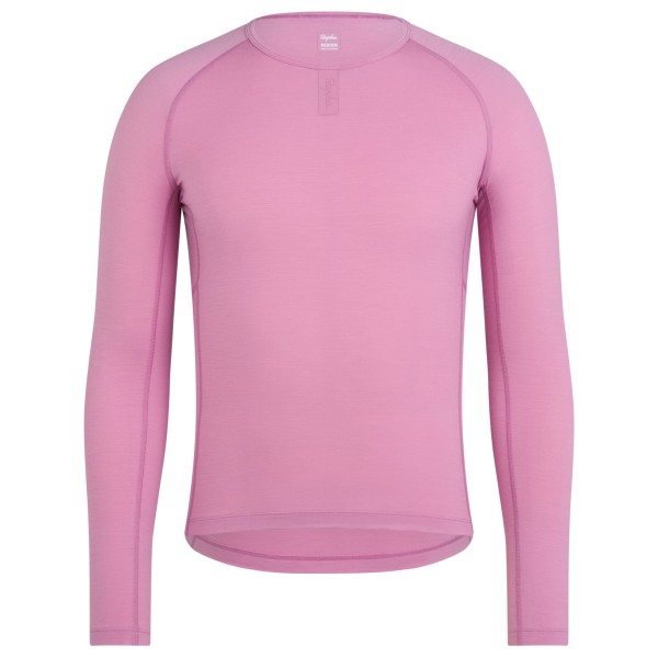 Rapha Merino Base Layer Long Sleeve Merinounterwäsche Herren Rennrad (Gr S |rosa)