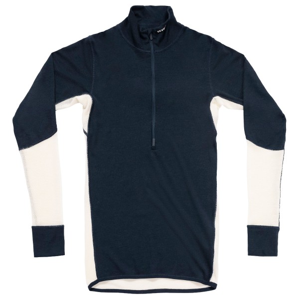 Devold - Wool Mesh 190 Zip Neck - Merinoshirt Gr M blau