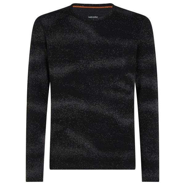 Icebreaker - Merino 260 Oasis Vertex L/S Crewe Chillwave - Merinounterwäsche Gr L schwarz
