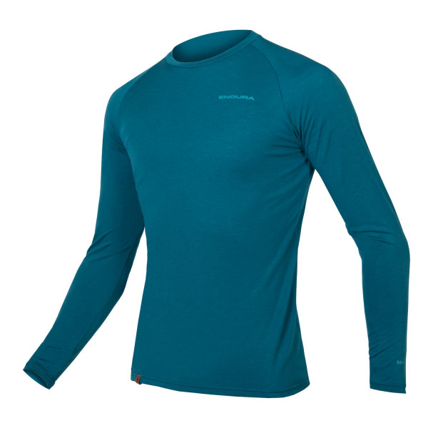 Image of Endura - Baabaa Blend Langarm Baselayer - Funktionsshirt Gr L;M;S;XL;XXL blau;schwarz bei Bergfreunde.ch - der Outdoor Shop