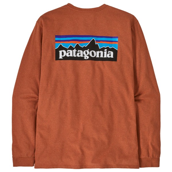 Image of Patagonia - L/S P-6 Logo Responsibili-Tee - Longsleeve Gr M rot