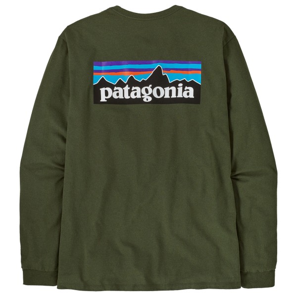 Image of Patagonia - L/S P-6 Logo Responsibili-Tee - Longsleeve Gr L oliv