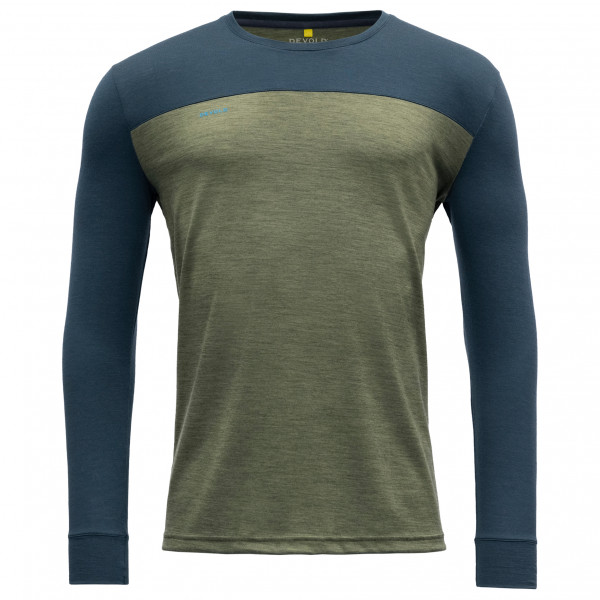 Image of Devold - Norang Shirt - Merinolongsleeve Gr L oliv/blau bei Bergfreunde.ch - der Outdoor Shop