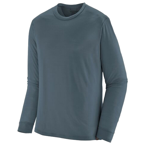 Image of Patagonia - L/S Cap Cool Merino Shirt - Merinoshirt Gr L blau bei Bergfreunde.ch - der Outdoor Shop