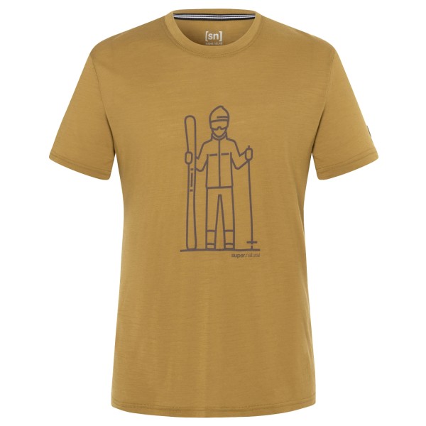 Image of super.natural - Skieur Tee - Merinoshirt Gr L beige
