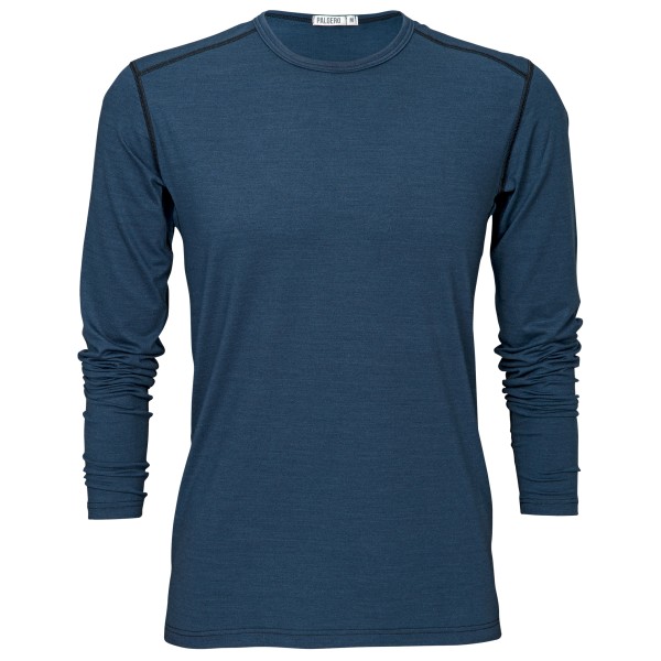 Image of Palgero - Ari Merino Langarm - Merinoshirt Gr M;S;XL;XXL blau;schwarz bei Bergfreunde.ch - der Outdoor Shop