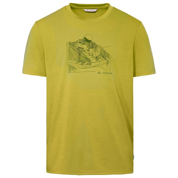 Vaude – Tekoa T-Shirt III – Sportshirt maat L, Geel