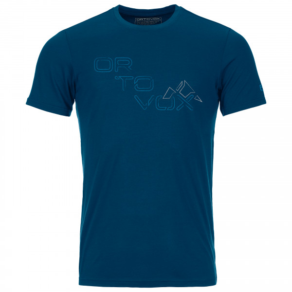Image of Ortovox - 185 Merino Tangram Logo - Merinoshirt Gr XXL blau
