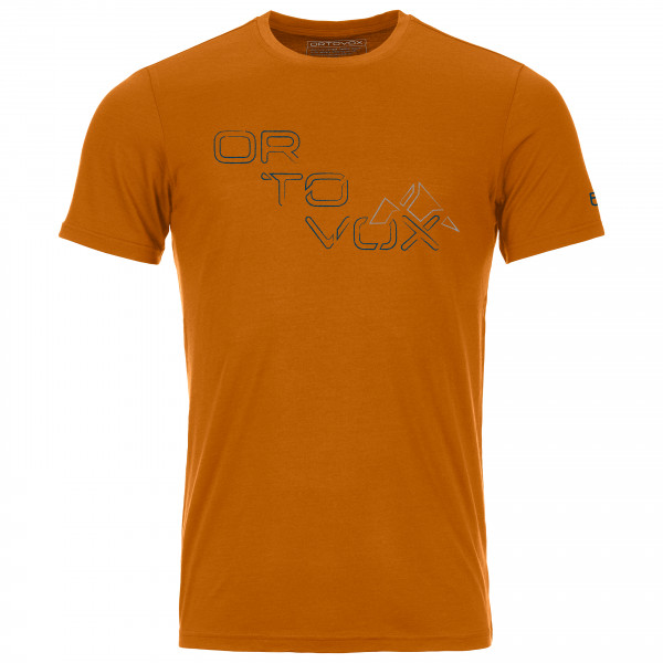 Image of Ortovox - 185 Merino Tangram Logo - Merinoshirt Gr XXL orange