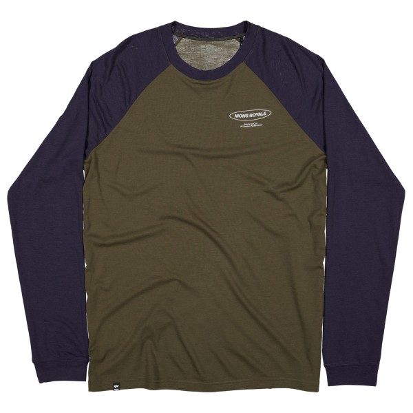 Image of Mons Royale - Icon Raglan - Merinoshirt Gr L braun