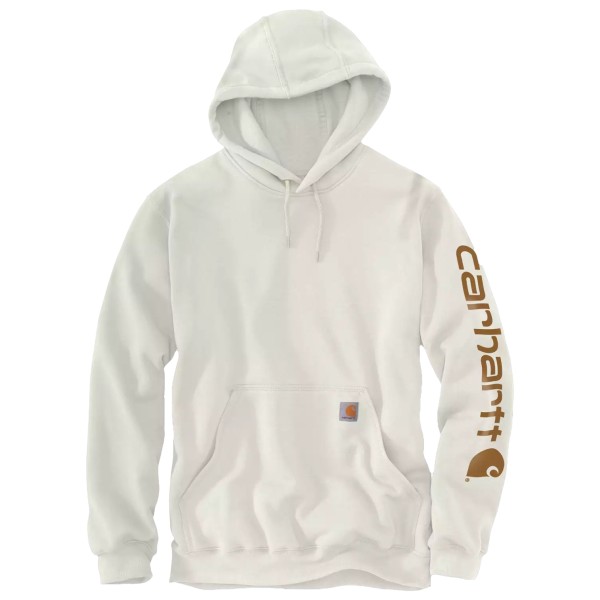 Carhartt Sleeve Logo Hooded Sweatshirt Hoodie Beige