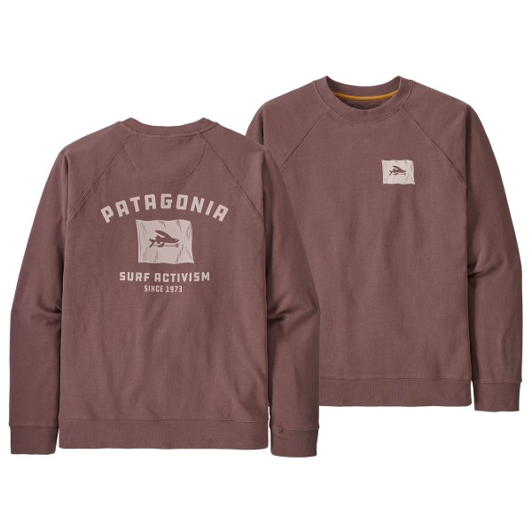 Image of Patagonia - Fly the Flag Organic Crew Sweatshirt - Pullover Gr L;M;S;XL;XS beige;blau bei Bergfreunde.ch - der Outdoor Shop