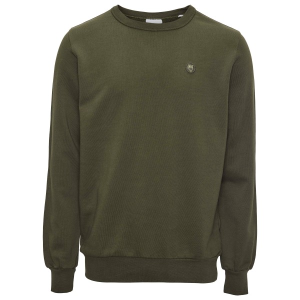 Image of KnowledgeCotton Apparel - Basic Badge Sweat - Pullover Gr L;M;S;XL;XXL blau;grau;oliv bei Bergfreunde.ch - der Outdoor Shop