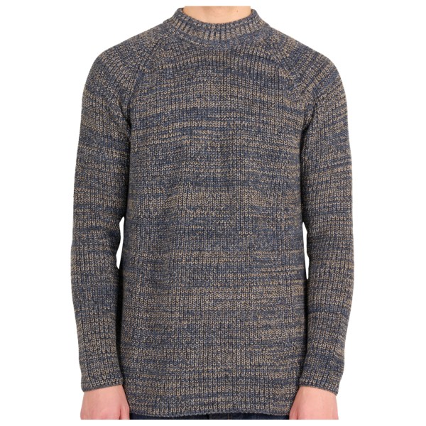 Image of KnowledgeCotton Apparel - Twisted Yarn Rib Knit - Pullover Gr L;M;S;XL;XXL braun;grau bei Bergfreunde.ch - der Outdoor Shop