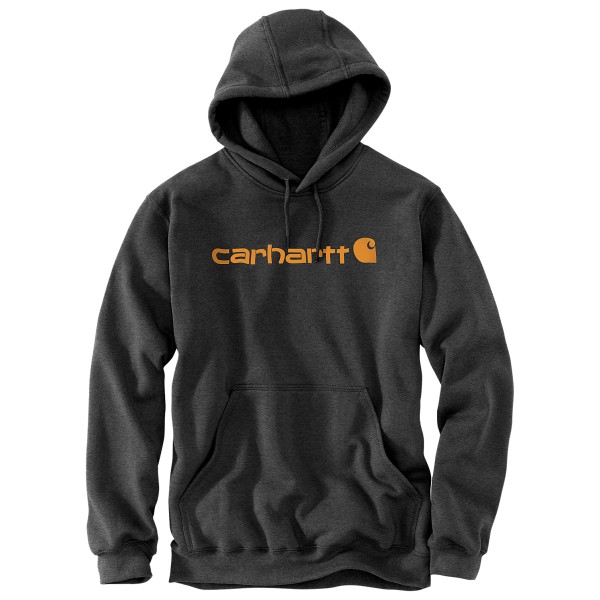 Carhartt - Signature Logo Sweatshirt - Hoodie Gr S schwarz