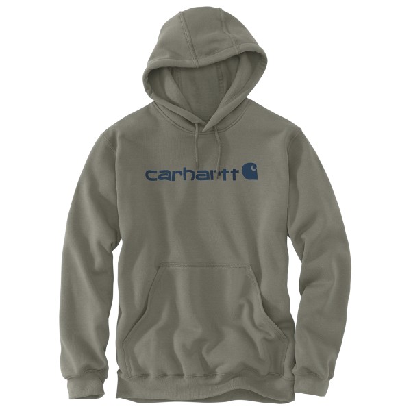Carhartt Signature Logo Sweatshirt Hoodie Grijs
