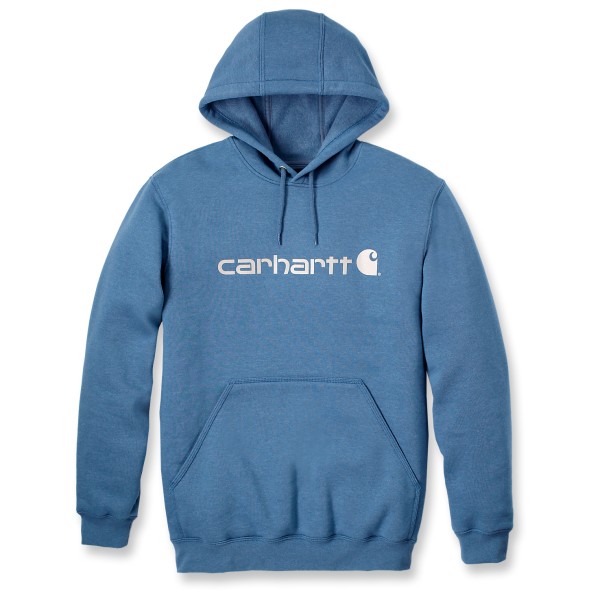 Image of Carhartt - Signature Logo Sweatshirt Cotton - Hoodie Gr L;M;S;XL;XS;XXL blau;grau