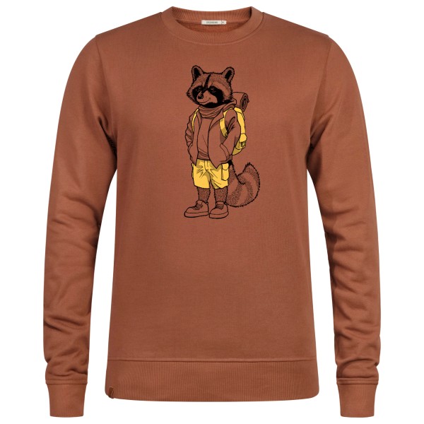 Image of GreenBomb - Animal Raccoon Hike Wild Pullover Cotton - Pullover Gr L;M;S;XL;XXL braun