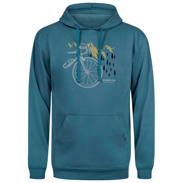 Image of GreenBomb - Bike Nature Park Joy Hoodie Cotton - Hoodie Gr L blau/türkis