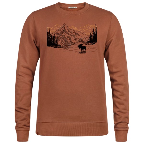 Image of GreenBomb - Nature Moose Mountain Wild Pullover Cotton - Pullover Gr L braun