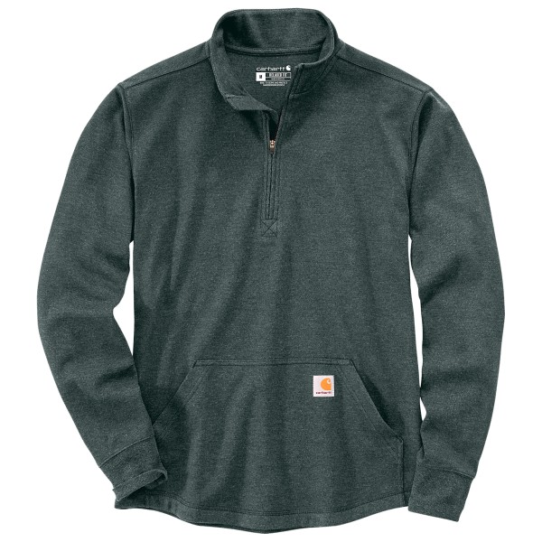 Image of Carhartt - Heavyweight Half Zip Thermal L/S T-Shirt - Pullover Gr L;M;S;XL;XXL blau;schwarz