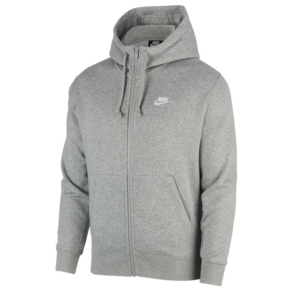 Image of Nike - NSW Club Hoodie Full Zip BB - Hoodie Gr XXL grau