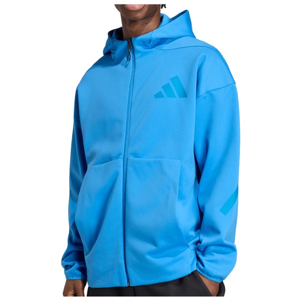 adidas Z.N.E. Full Zip Zip-Hoodie Men (Gr L |blau)