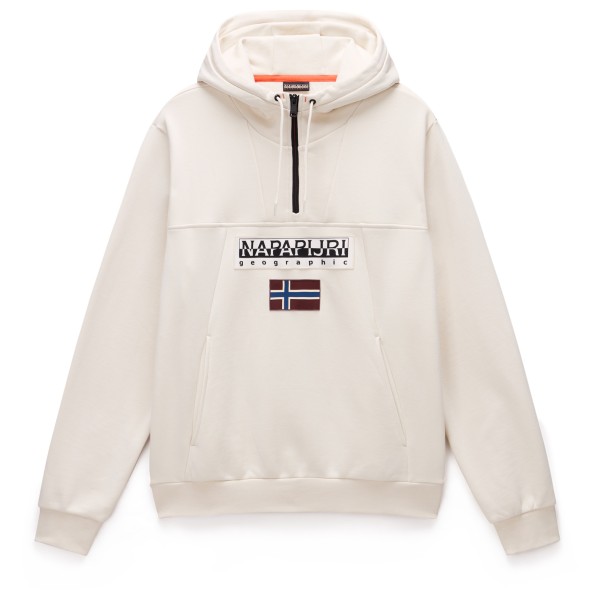 Napapijri - Burgee Half Zip Hoodie 2.0 - Hoodie Gr XXL beige/weiß