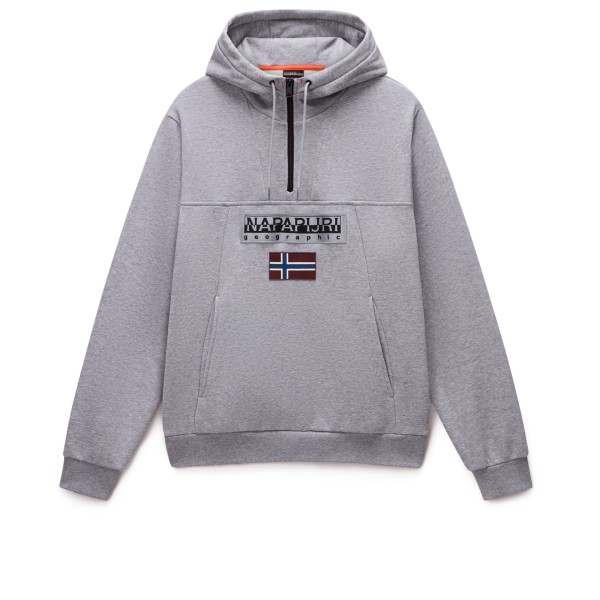Napapijri - Burgee Half Zip Hoodie 2.0 - Hoodie Gr S grau