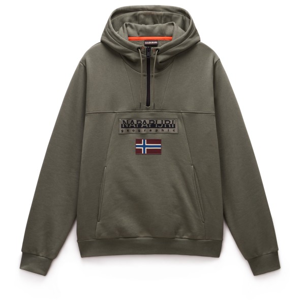 Napapijri - Burgee Half Zip Hoodie 2.0 - Hoodie Gr S braun