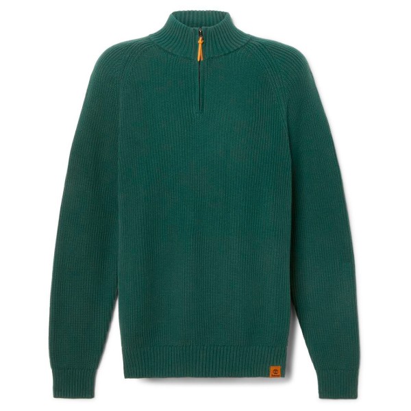 Timberland – Williams River Textured 1/4 Zip Sweater – Trui maat M, Groen