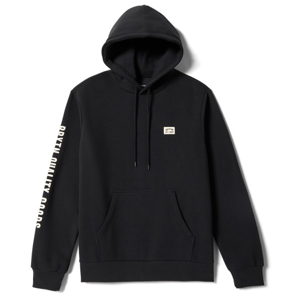 Brixton Woodburn Label Hoodie Hoodie Herren (Gr M |schwarz)
