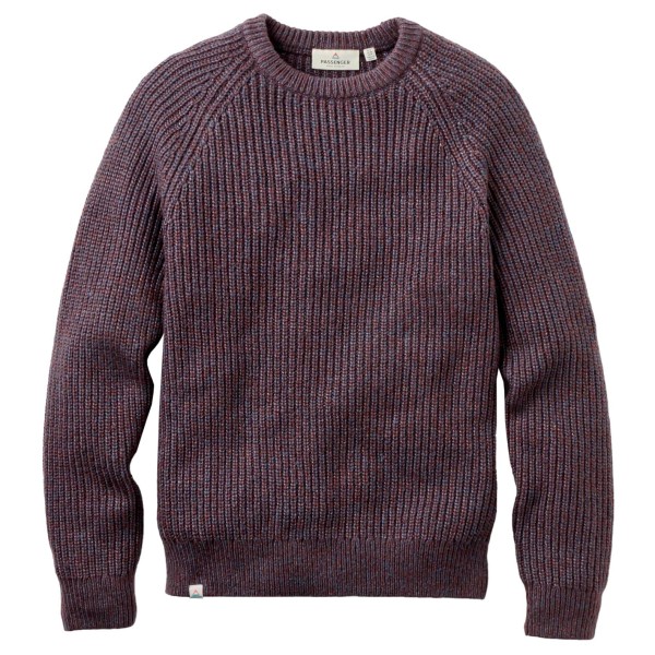Passenger Fog Recycled Knitted Jumper Trui Purper