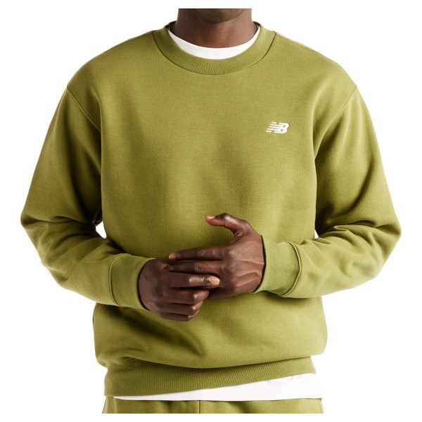 New Balance Sport Essentials Fleece Crew Trui Olijfgroen