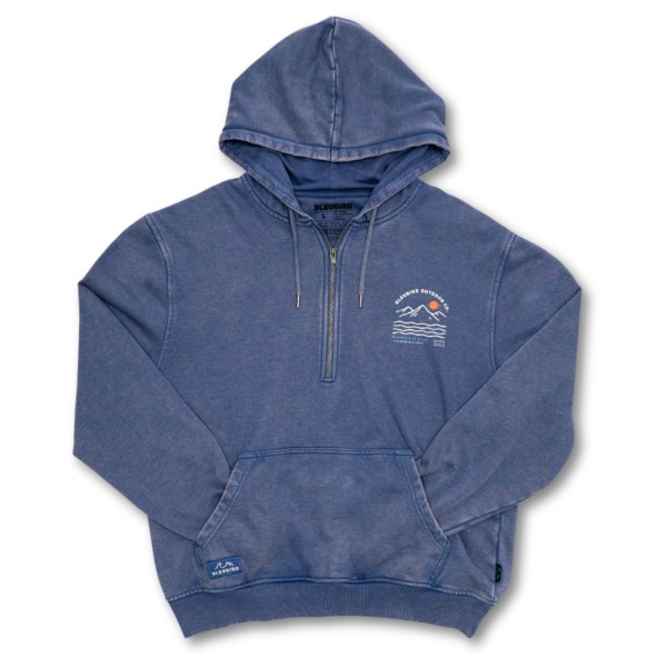 Bleubird Dawn Zipper Hood Trui met capuchon Blauw